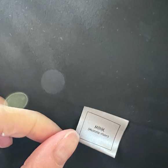 Neiman Marcus Dark Teddy Jacket with Fur Trim - Picture 5 of 6